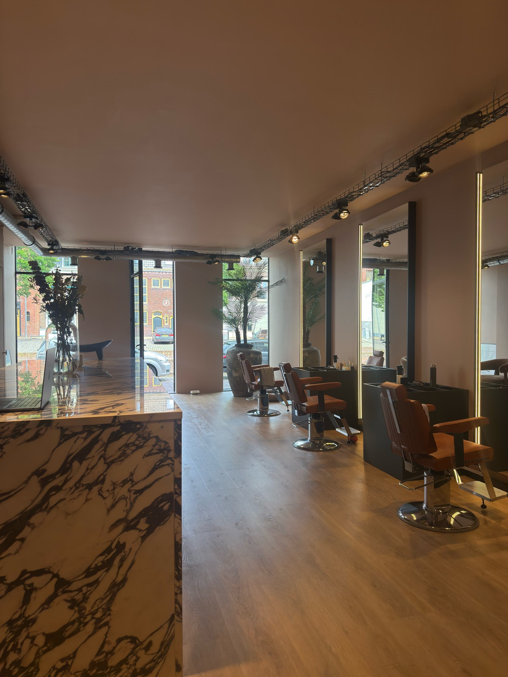 De studio van Hairbuddies aan de Pottebakkersrijge in Groningen
